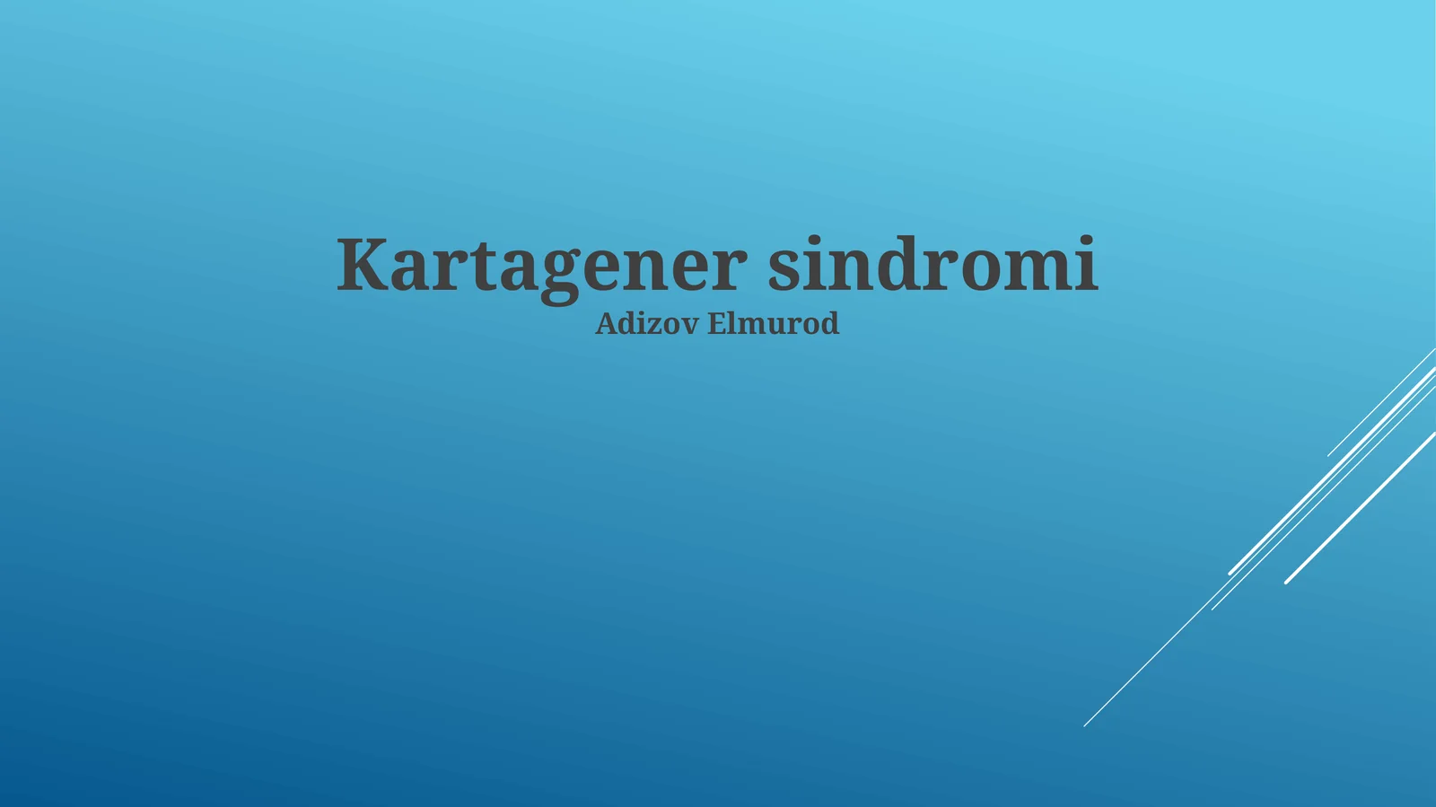 Kartagener sindromi