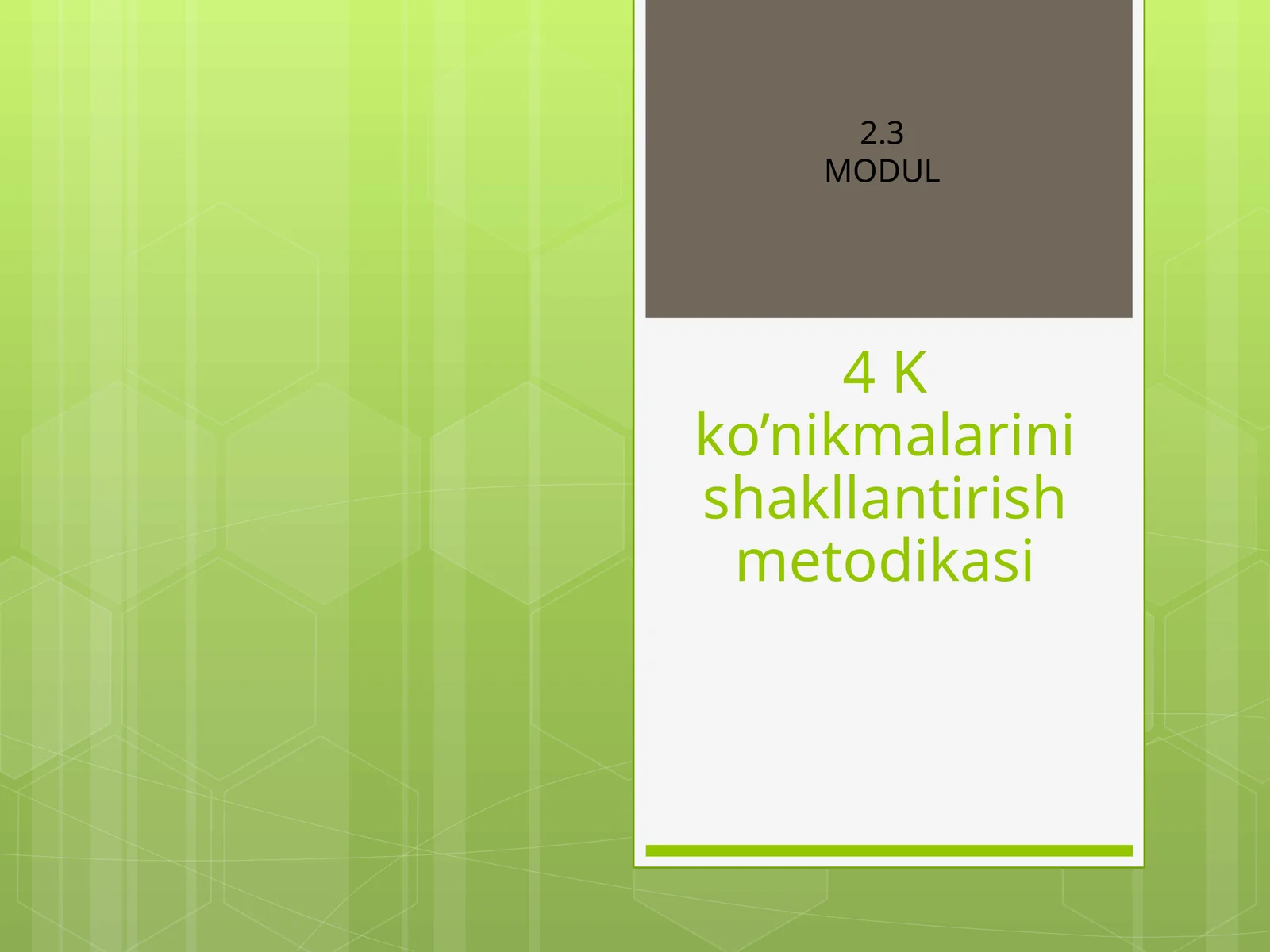 BIOLOGIYATA’LIMI MAZMUNININGTARKIBIY QISMLARI