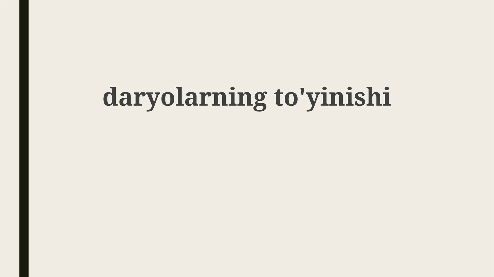 Tuproqning toʻyinganligi