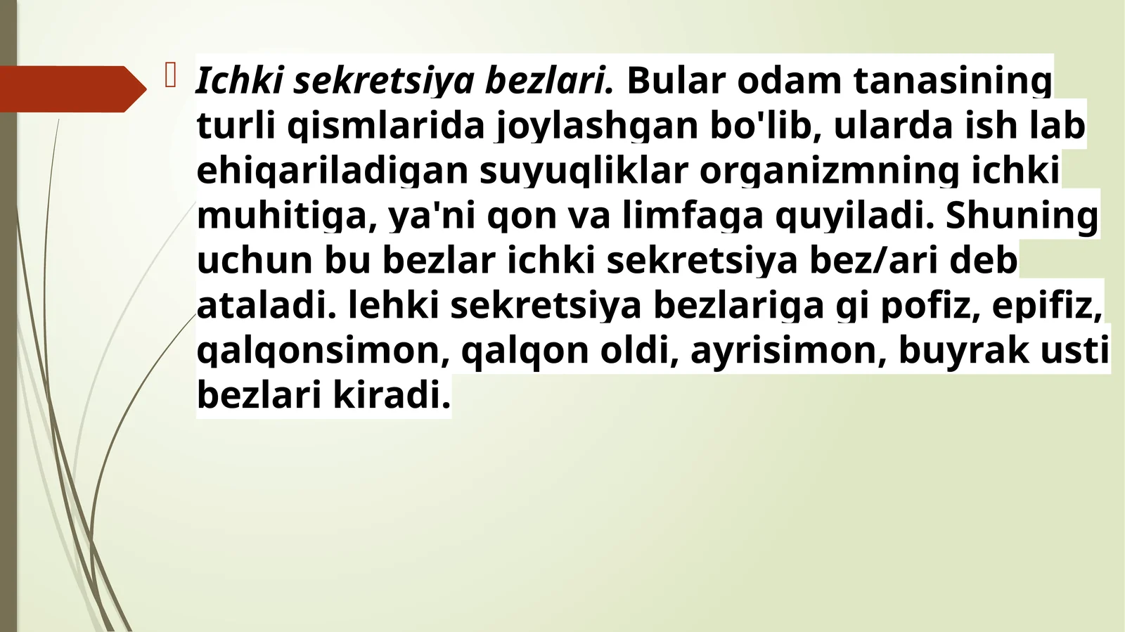 Ichki sekretsiya bezlari