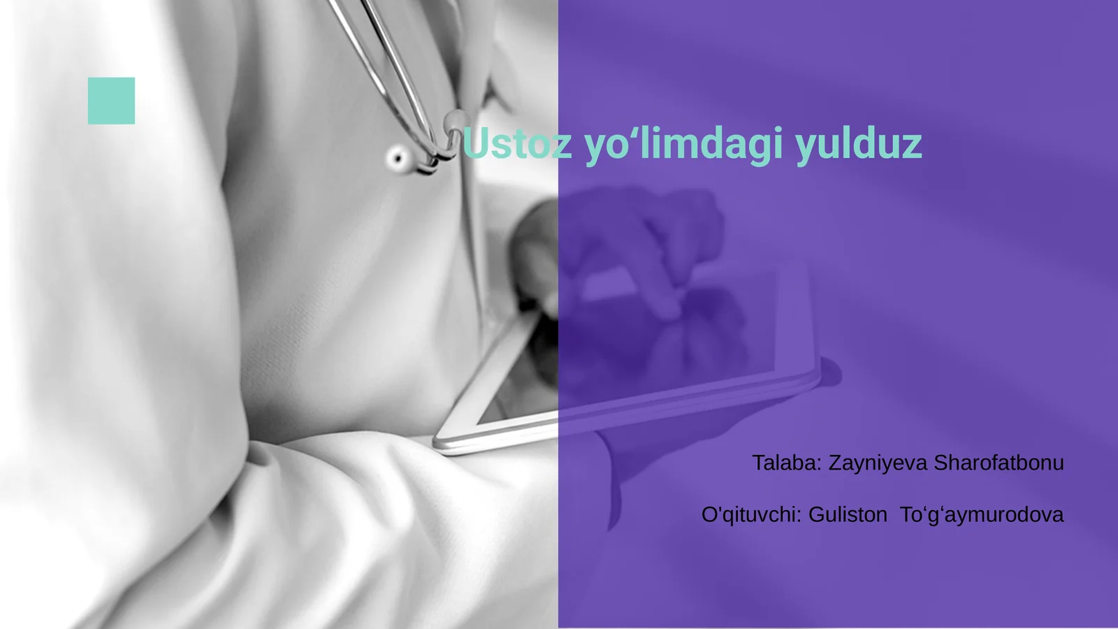 Ustoz yoʻlimdagi yulduz