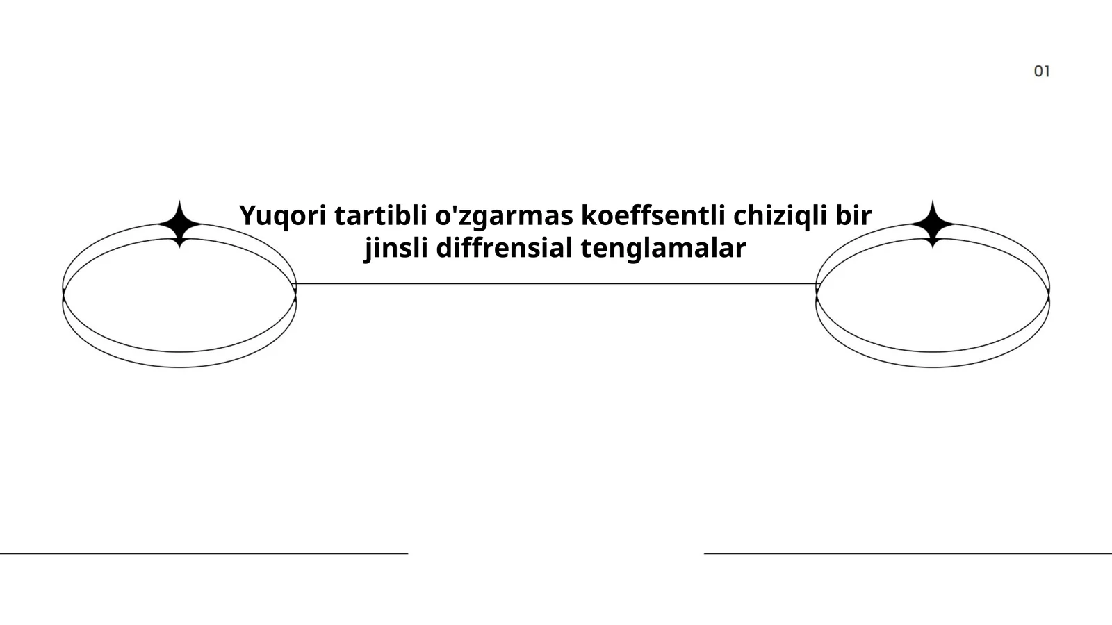Yuqori tartibli o'zgarmas koeffsentli chiziqli bir jinsli diffrensial tenglamalar
