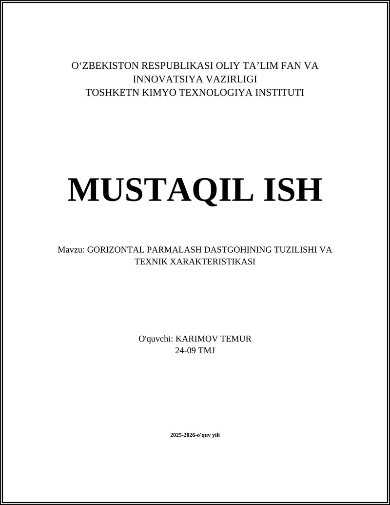 GORIZONTAL PARMALASH DASTGOHI