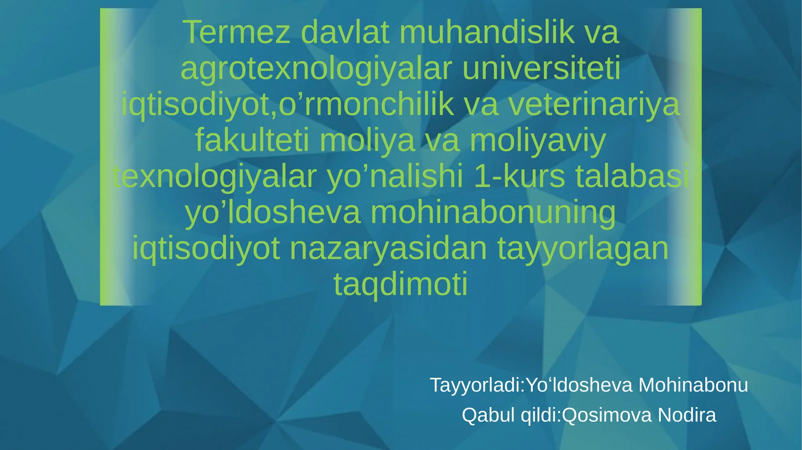 Iqtisodiy muvozanat, uni ta’minlash shartsharoitlari va aniqlash usullari