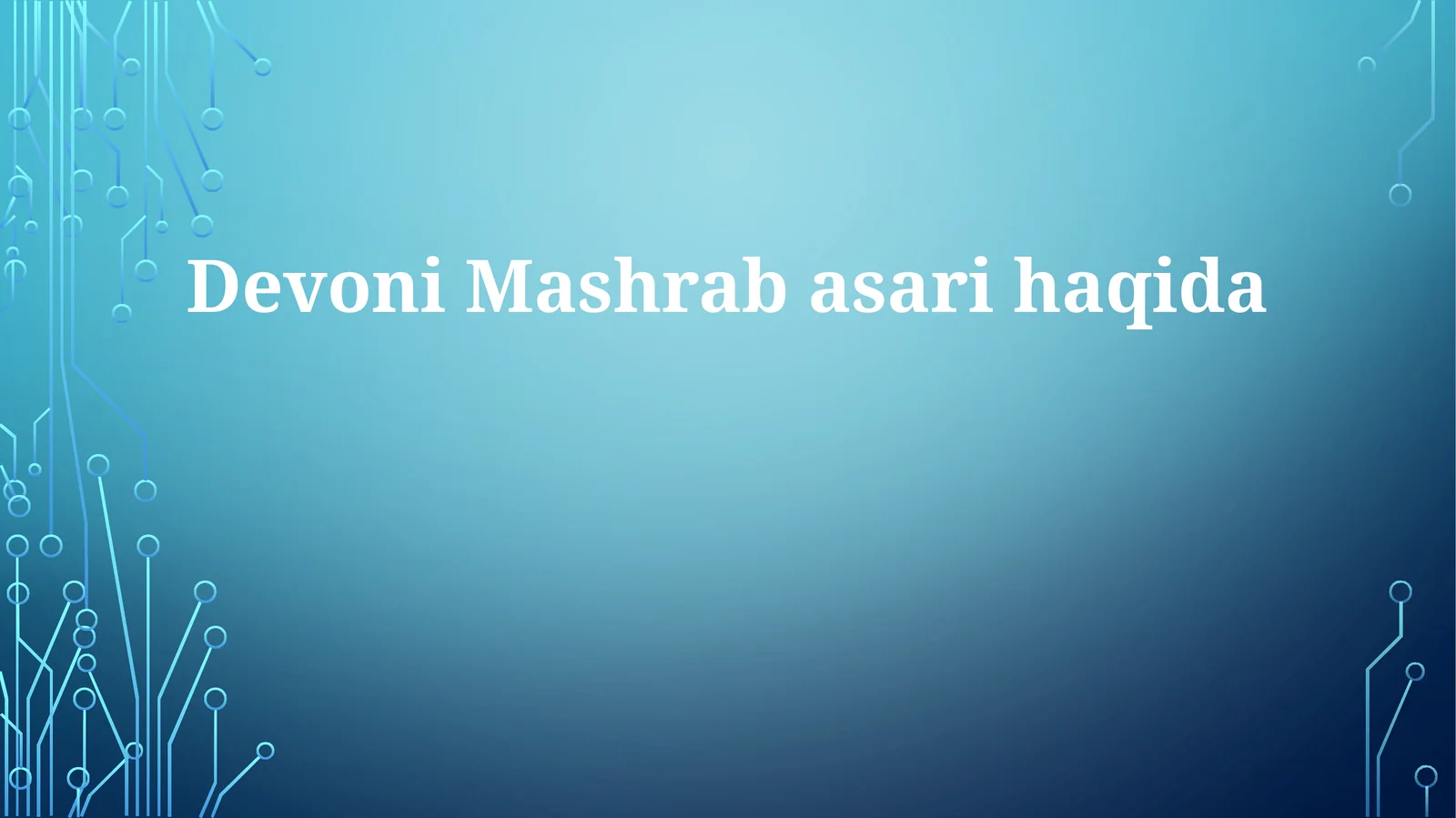 Devoni Mashrab