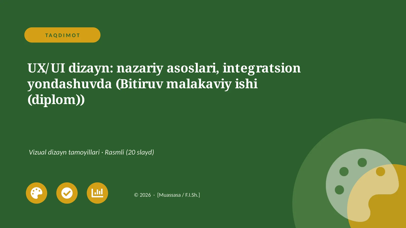 UX/UI dizayn: nazariy asoslari, integratsion yondashuvda (Bitiruv malakaviy ishi (diplom))