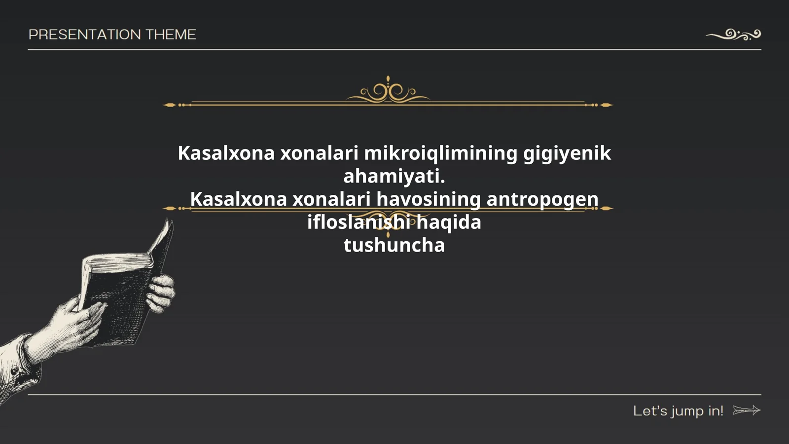 Kasalxona xonalari mikroiqlimining gigiyenik ahamiyati