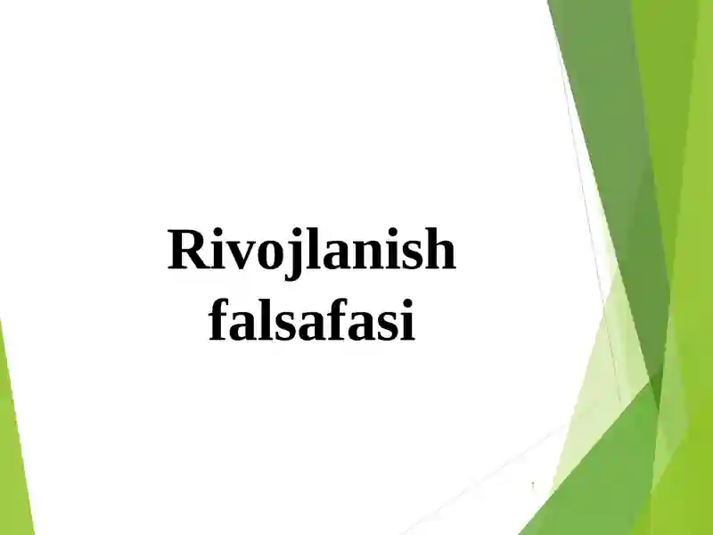 Rivojlanish falsafasi