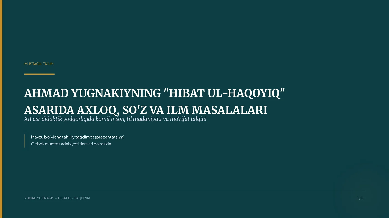 HIBAT UL-HAQOYIQ