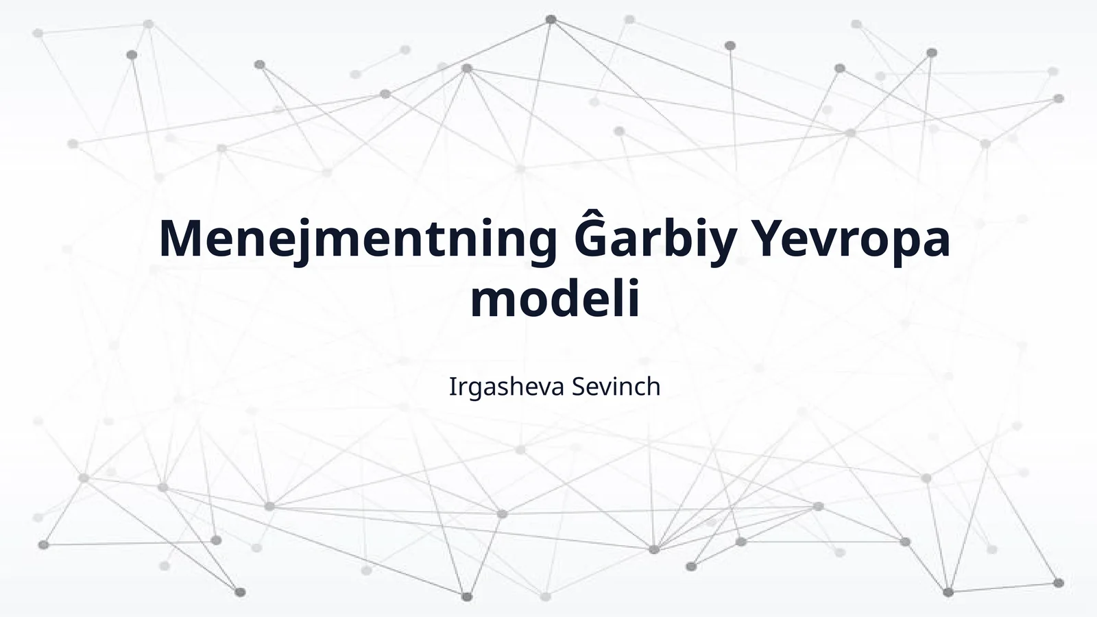 Menejmentning Ĝarbiy Yevropa modeli