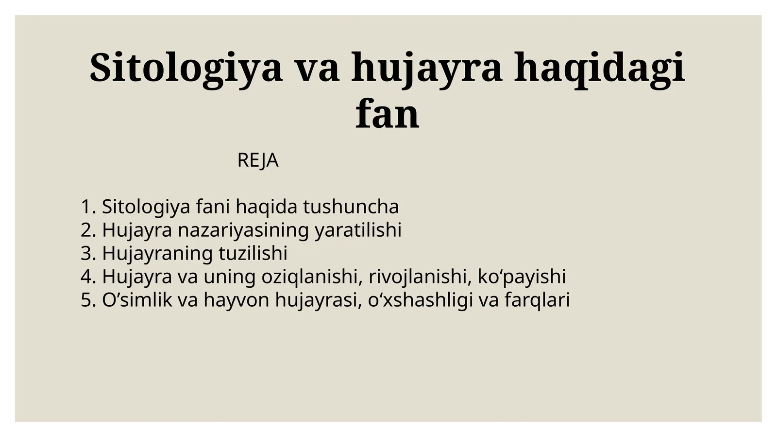 Sitologiyavahujayrahaqidagifan