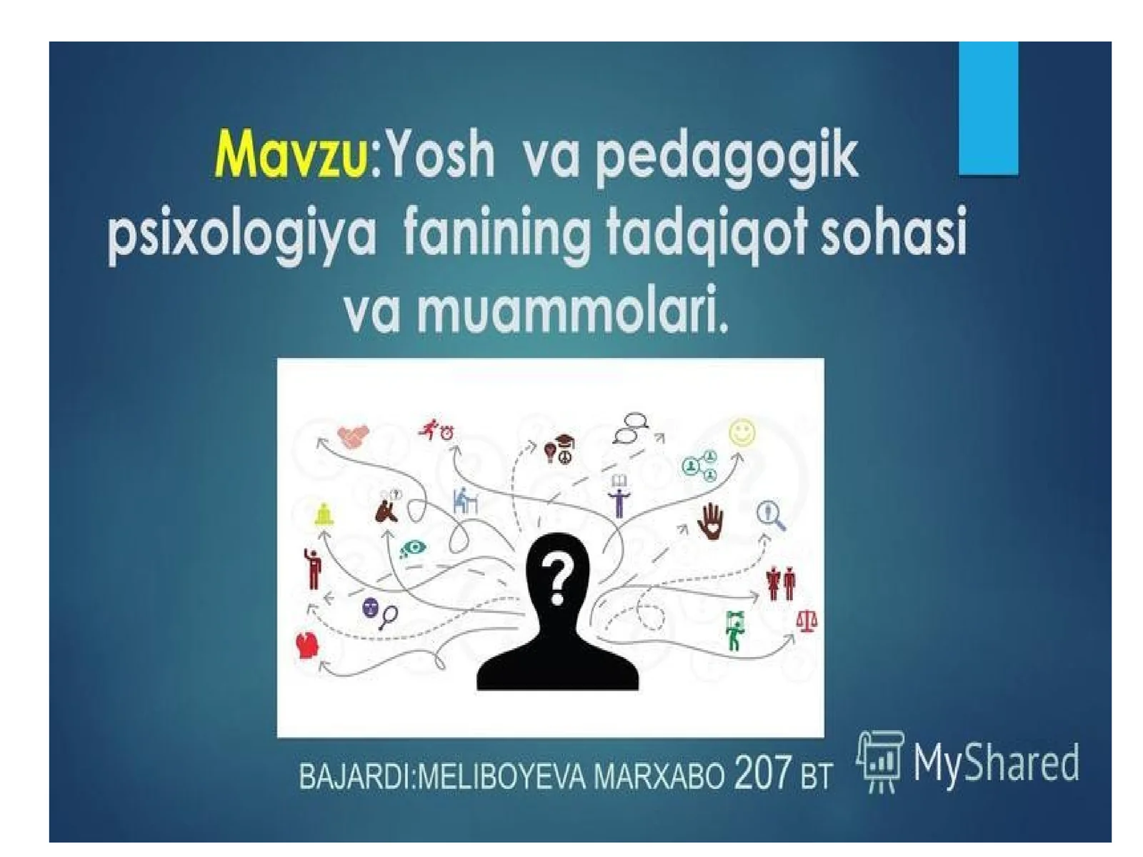 Pedagogik psixologiya muammolari