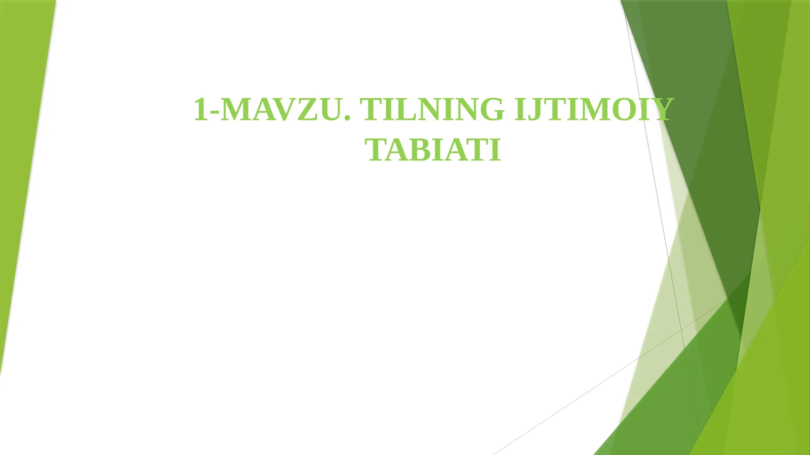 TILNING IJTIMOIY TABIATI