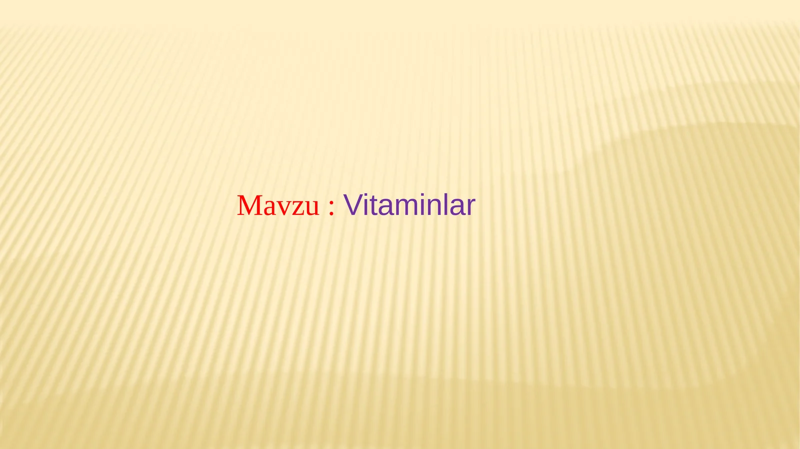 Vitaminlar
