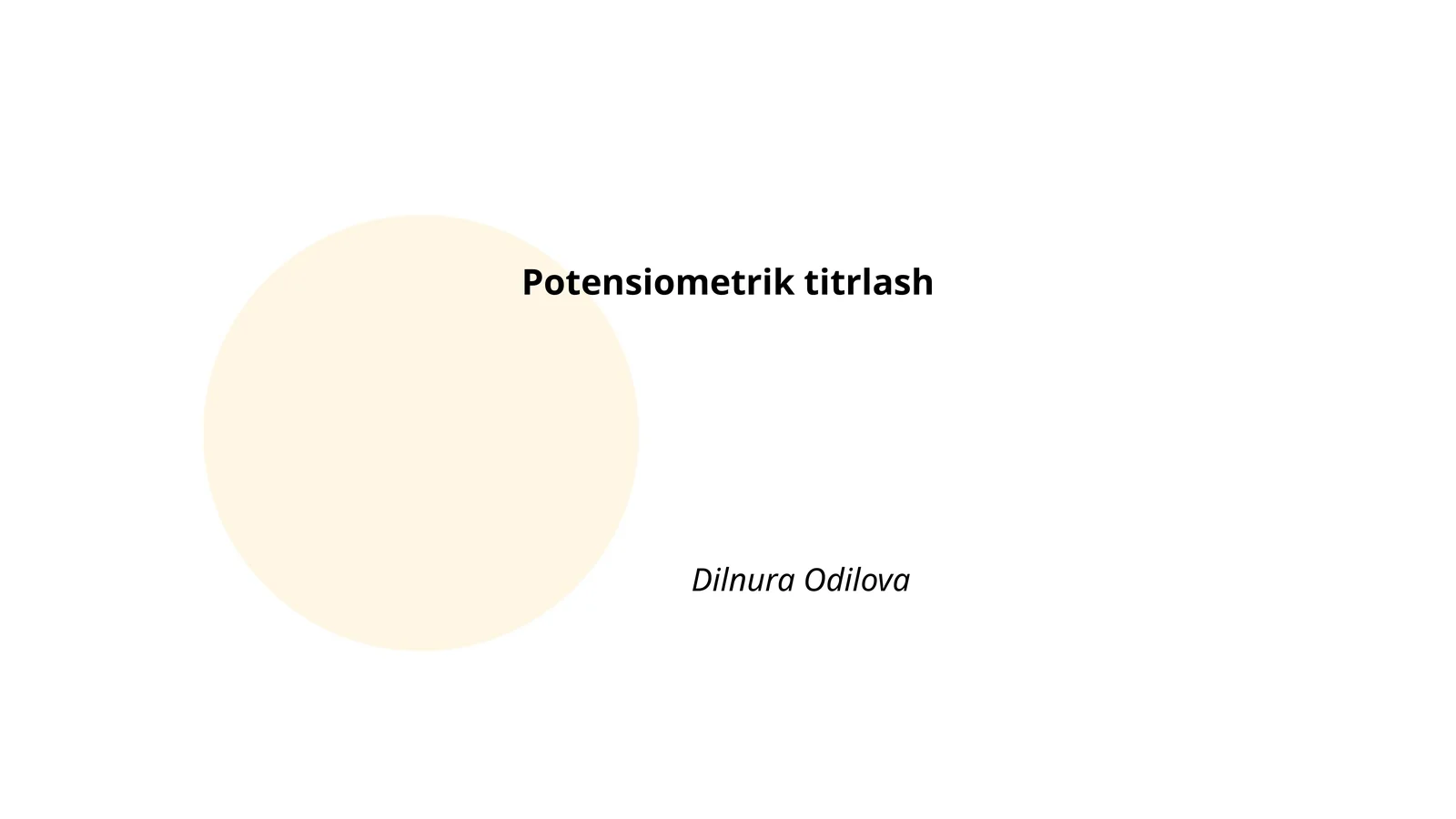Potensiometrik titrlash