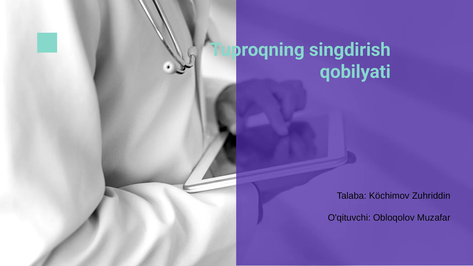 Tuproqning singdirish qobilyati