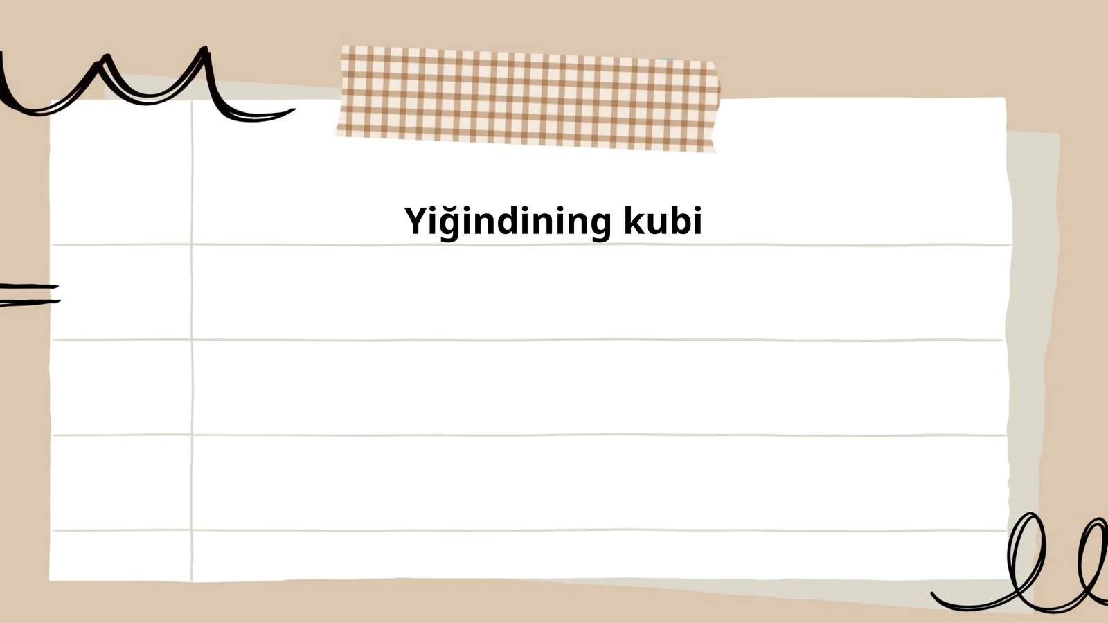 Yiğindining kubi