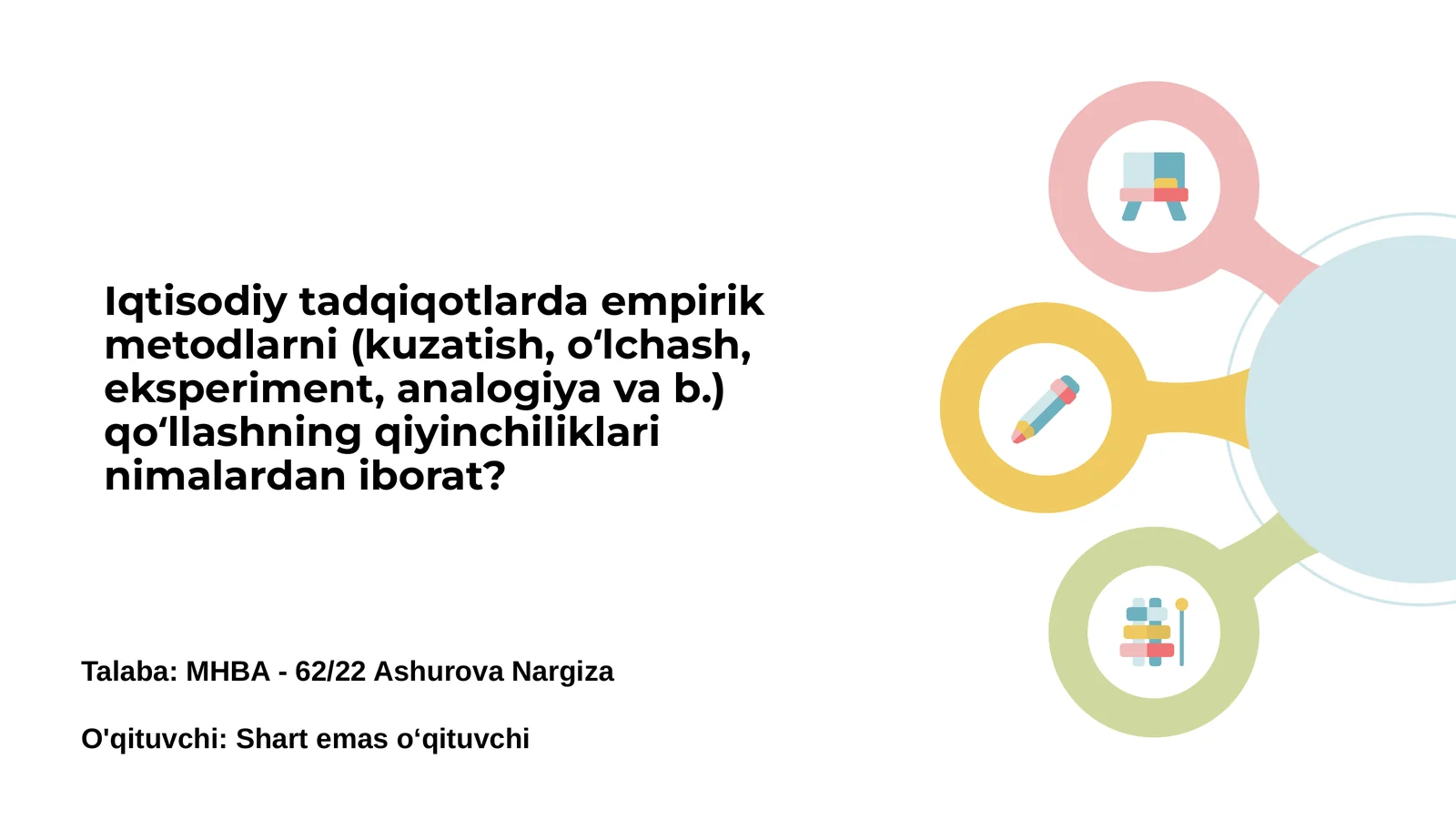 Iqtisodiy tadqiqotlarda empirik metodlarning muhimligi