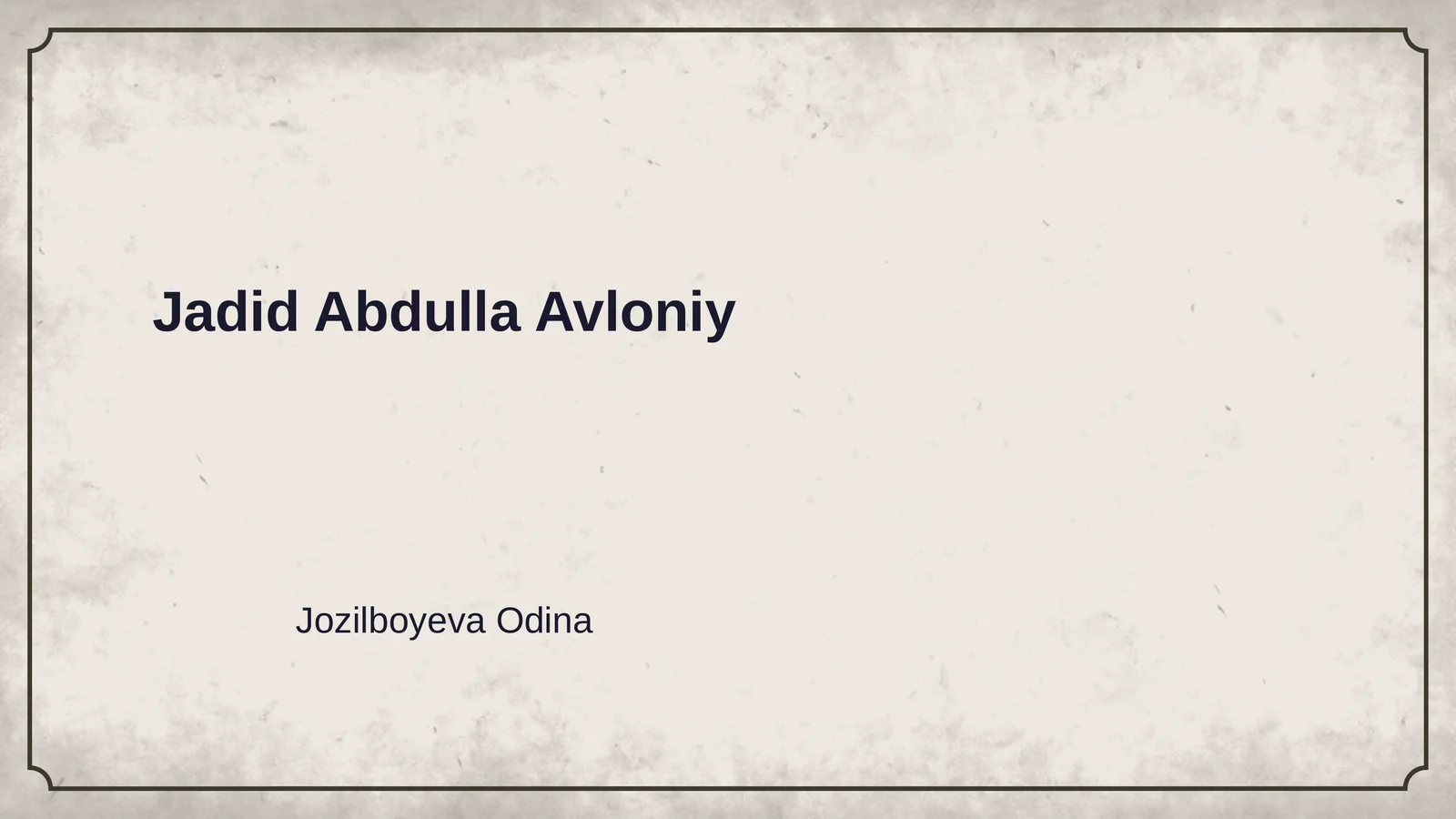Jadid Abdulla Avloniy