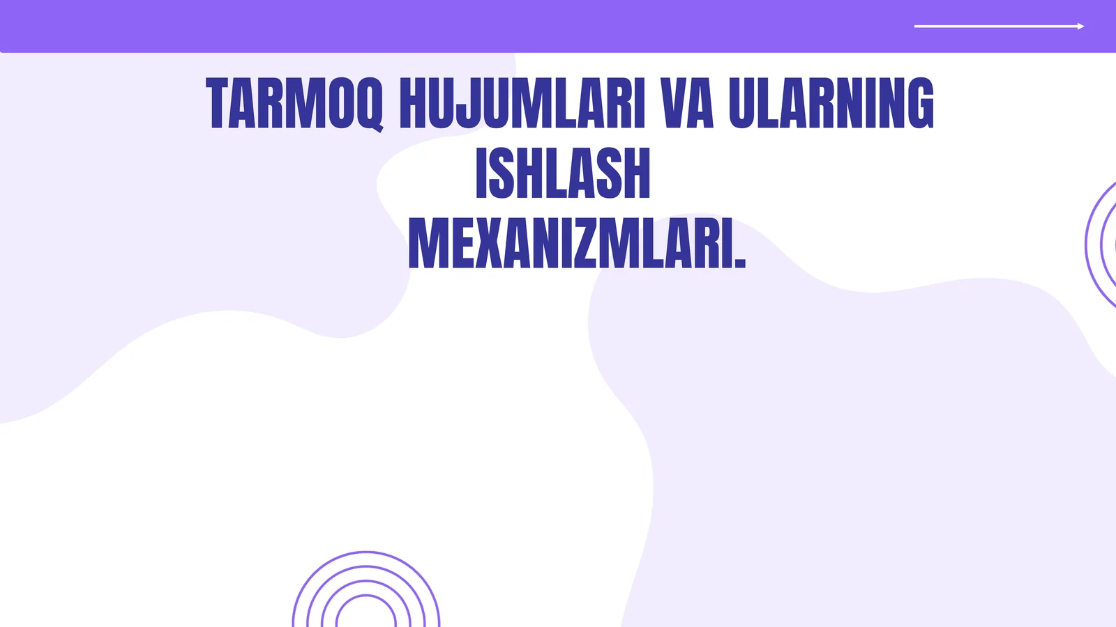 TARMOQ HUJUMLARI VA ULARNING ISHLASH MEXANIZMLARI