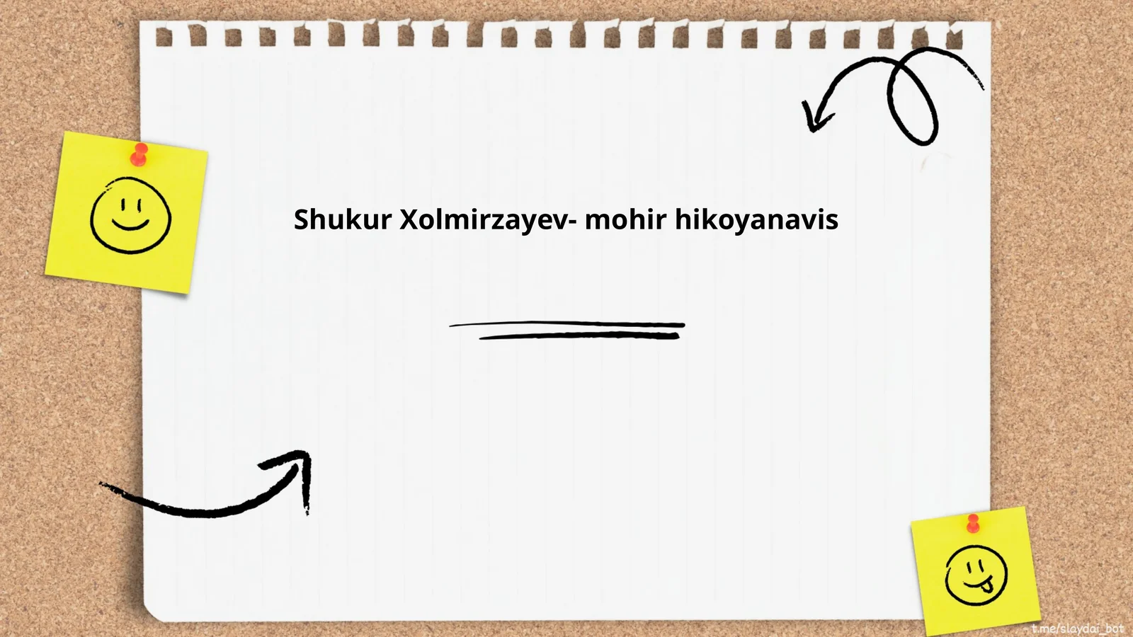 Shukur Xolmirzayev- mohir hikoyanavis