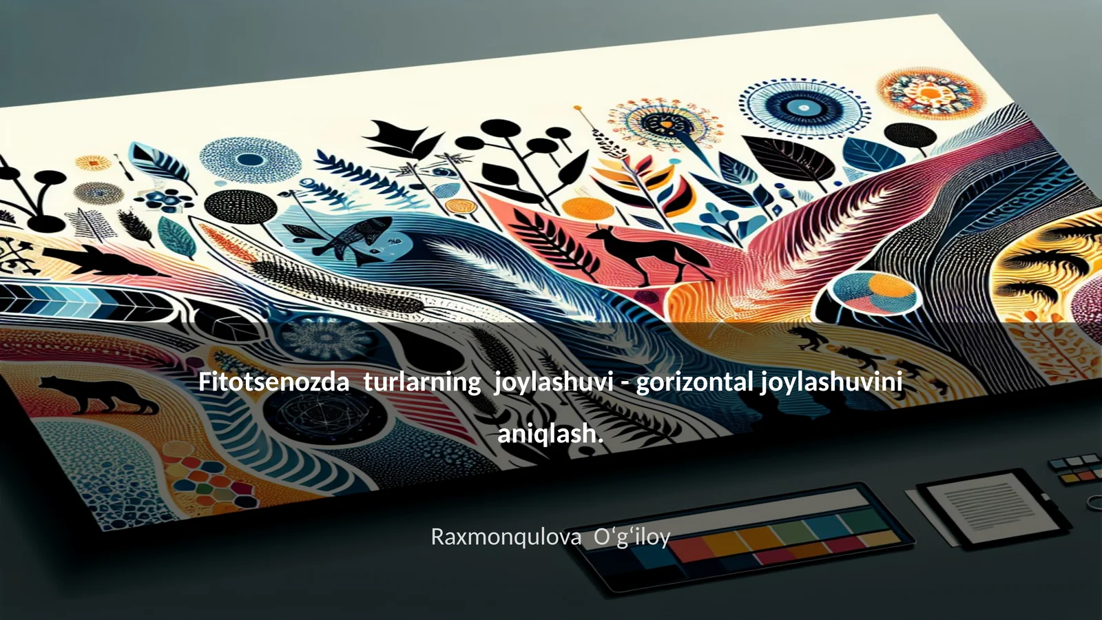 Fitotsenozda turlarning joylashuvi - gorizontal joylashuvini aniqlash