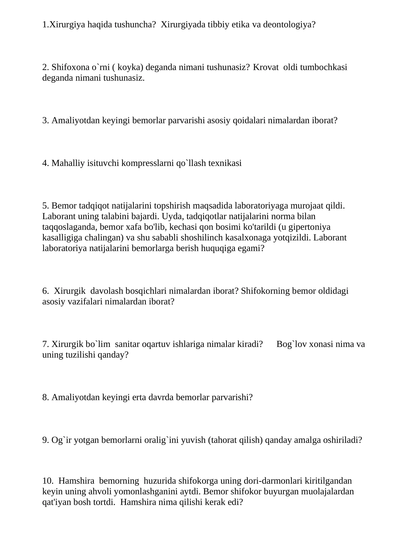 Mahalliy isituvchi komprеsslarni qo`llash tеxnikasi
