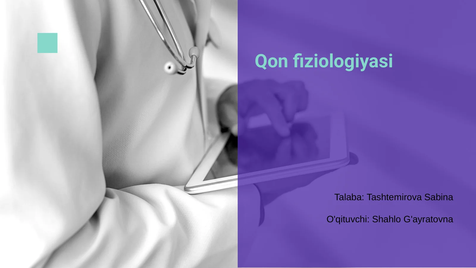 Qon fiziologiyasi