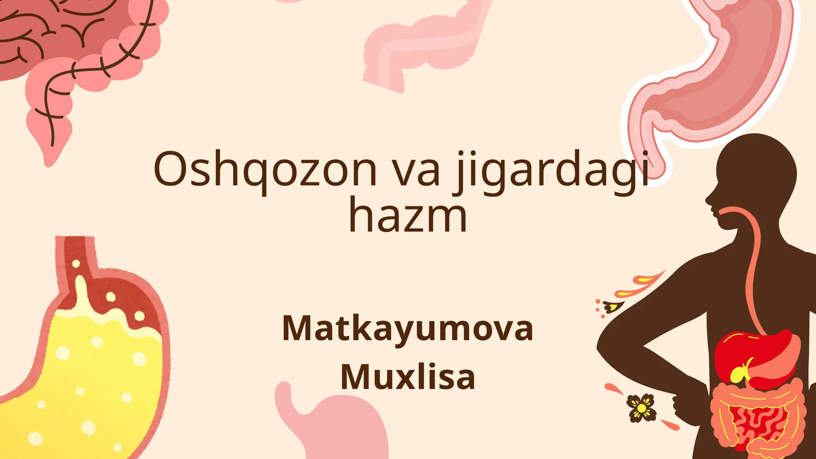 Hazm tizimining fiziologik mohiyati