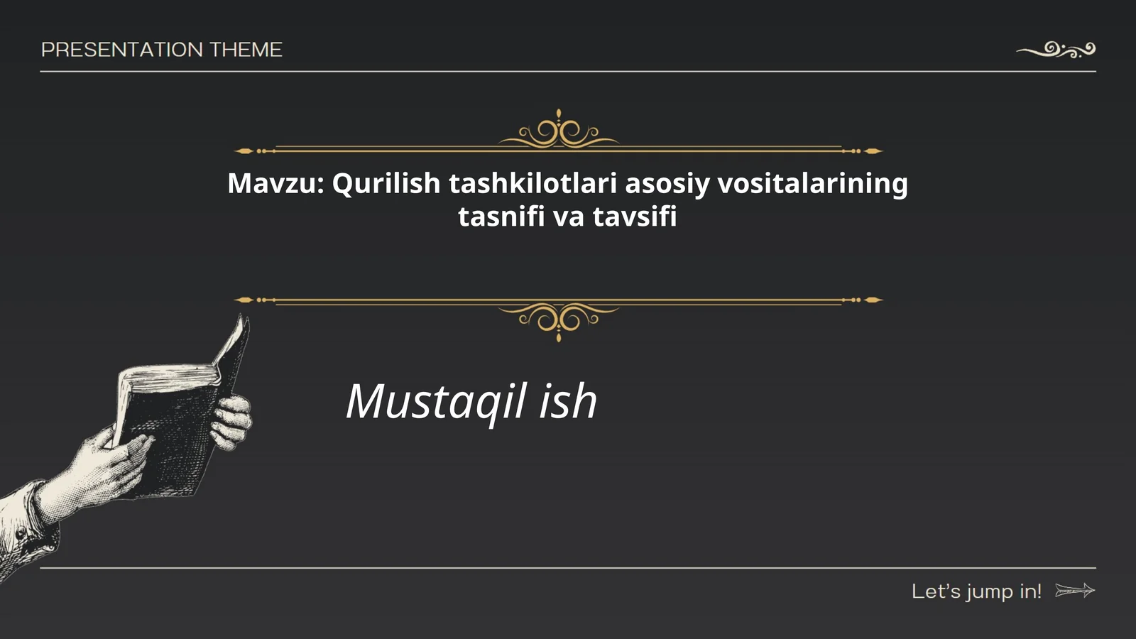 Qurilishtashkilotlariasosiyvositalariningtasnifivatavsifi