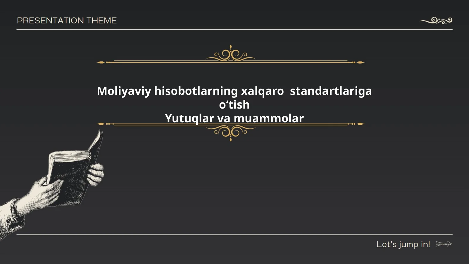 Moliyaviy hisobotlarning xalqaro standartlariga oʻtish Yutuqlar va muammolar