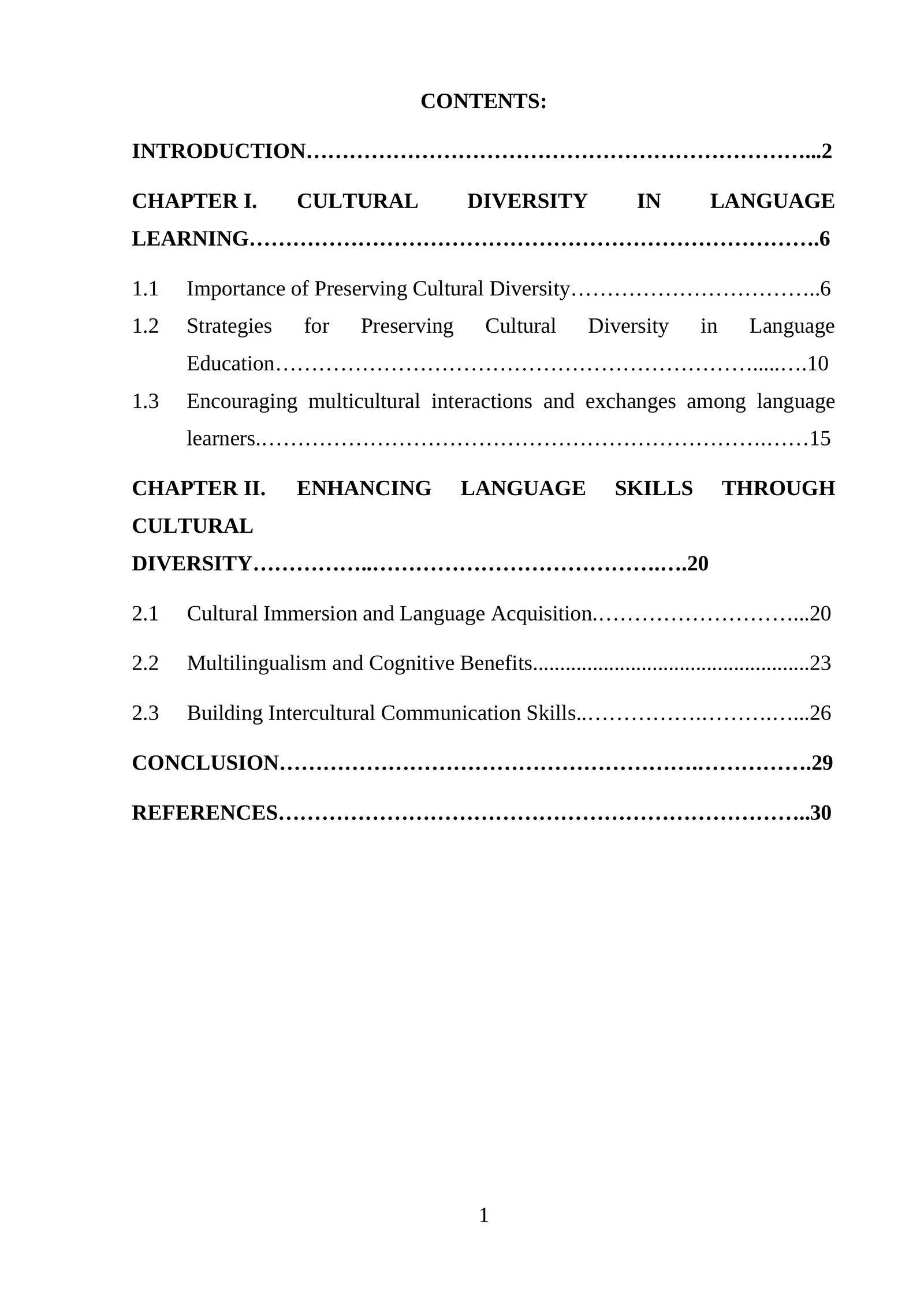 Chapter II. Enhancing Language Skills Through Cultural Diversity