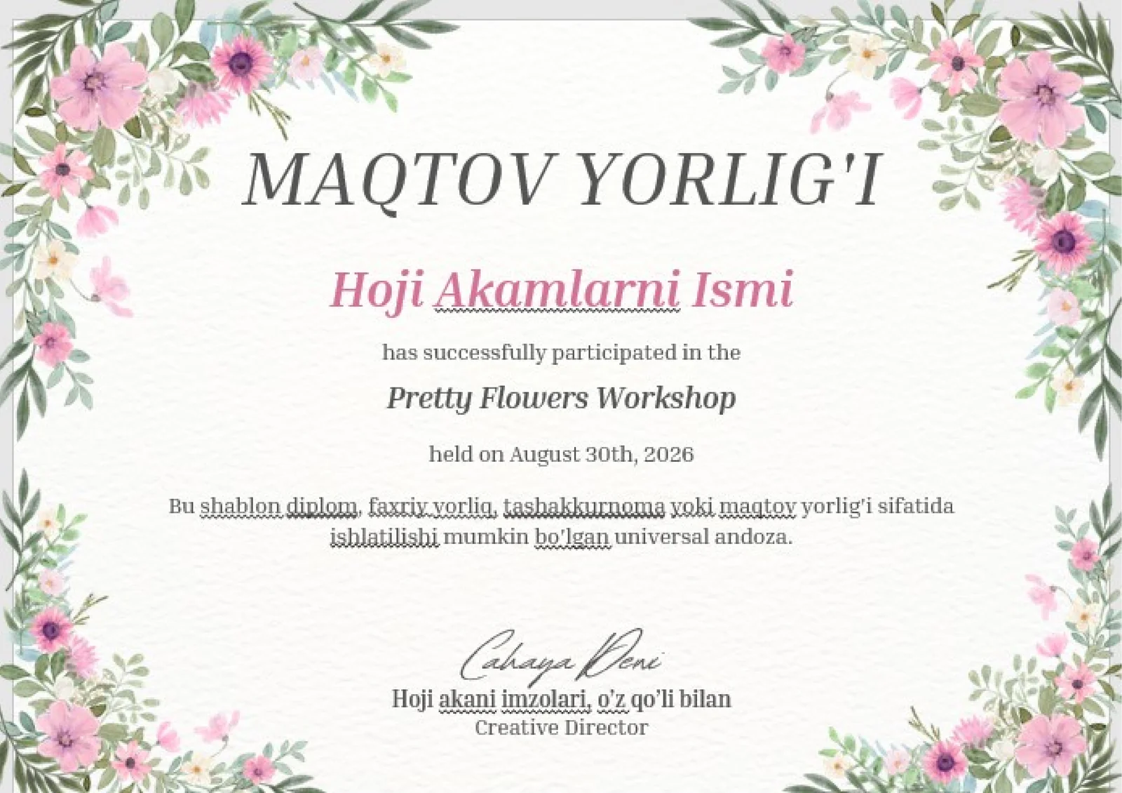 MAQTOV YORLIG'I