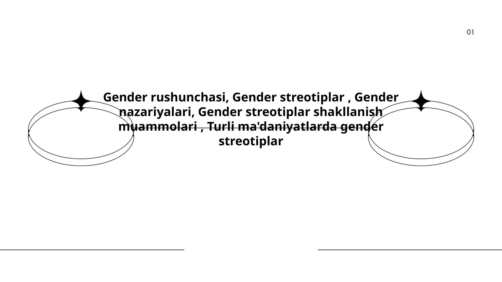 Gender tengligi va adolat masalalari