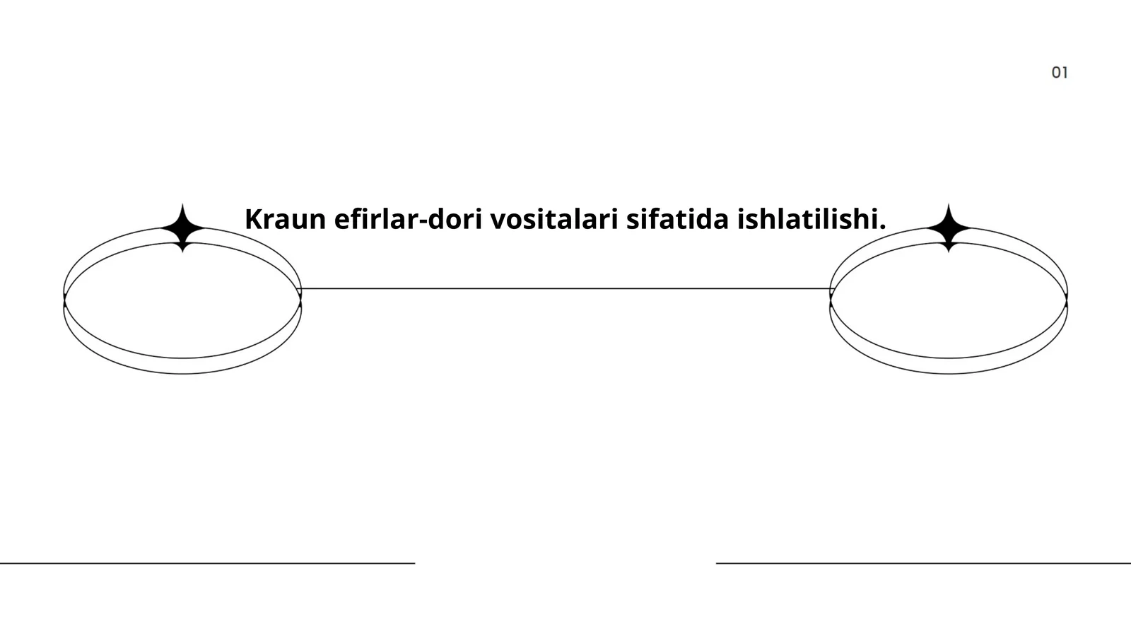 Kraun efirlar-dori vositalari sifatida ishlatilishi