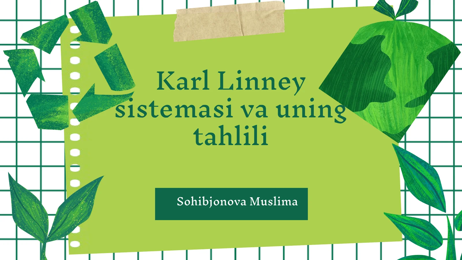 Karl Linney sistemasi va uning tahlili