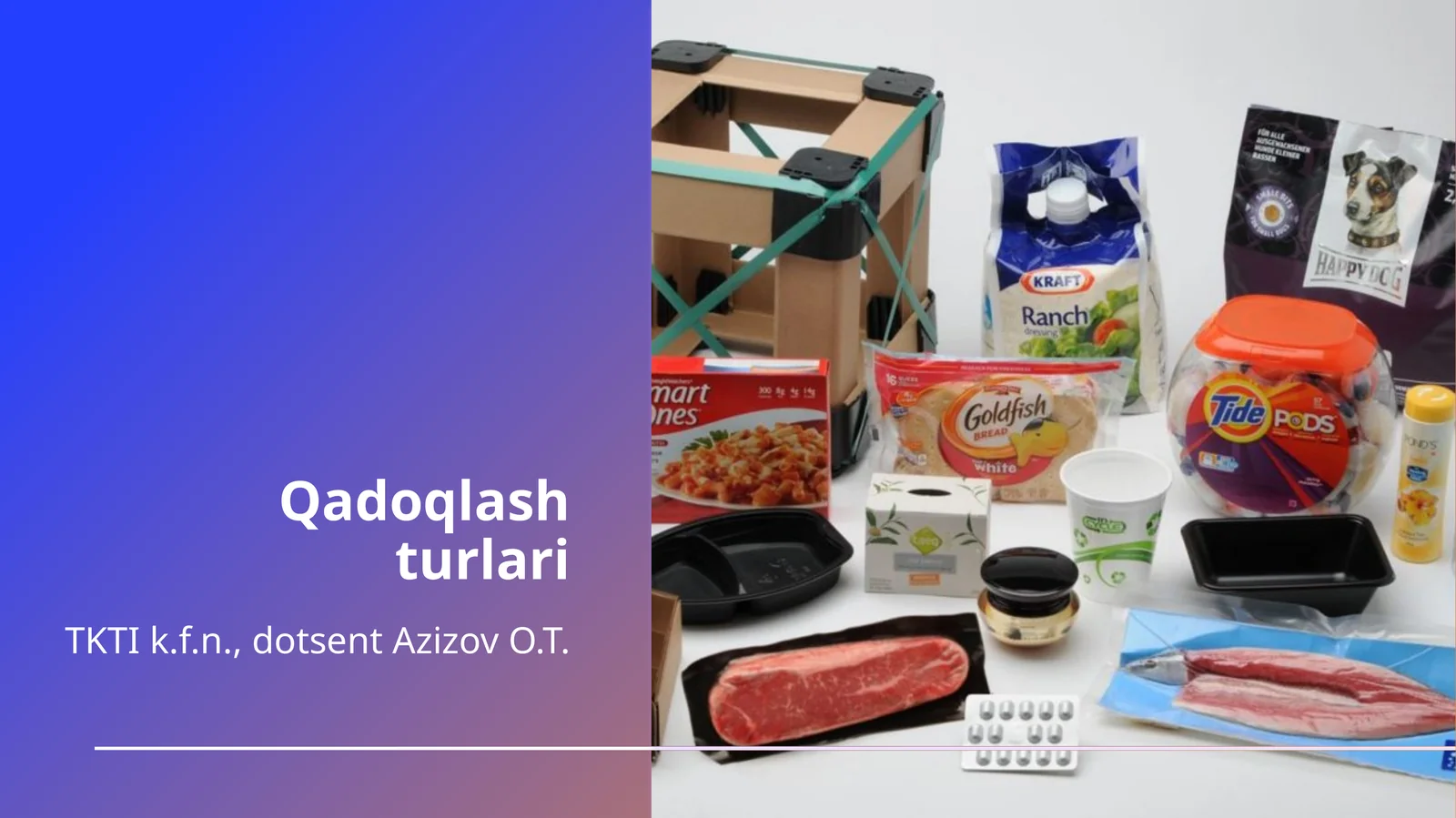 Qadoqlashturlari