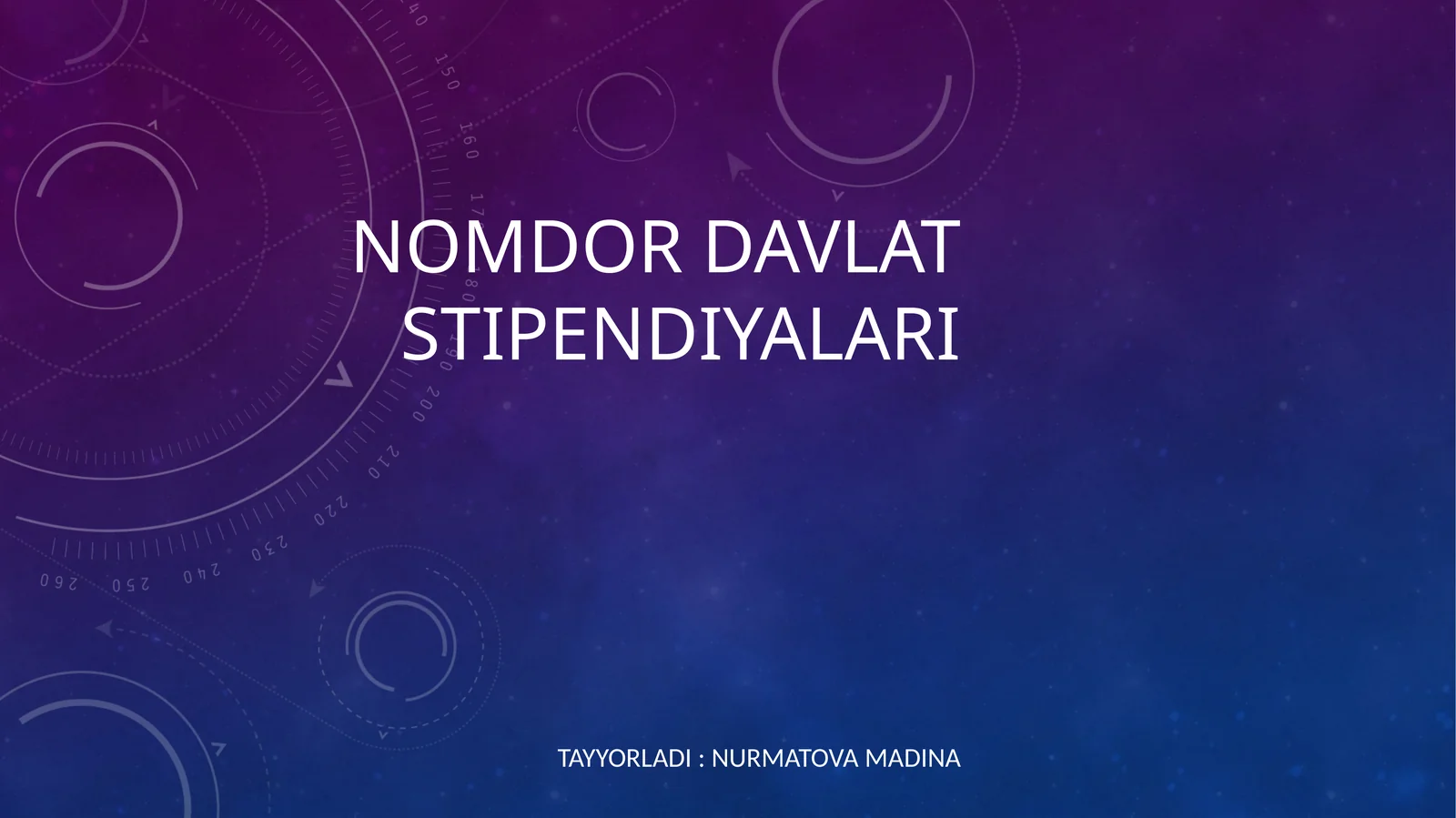 Nomdor davlat stipendiyalari