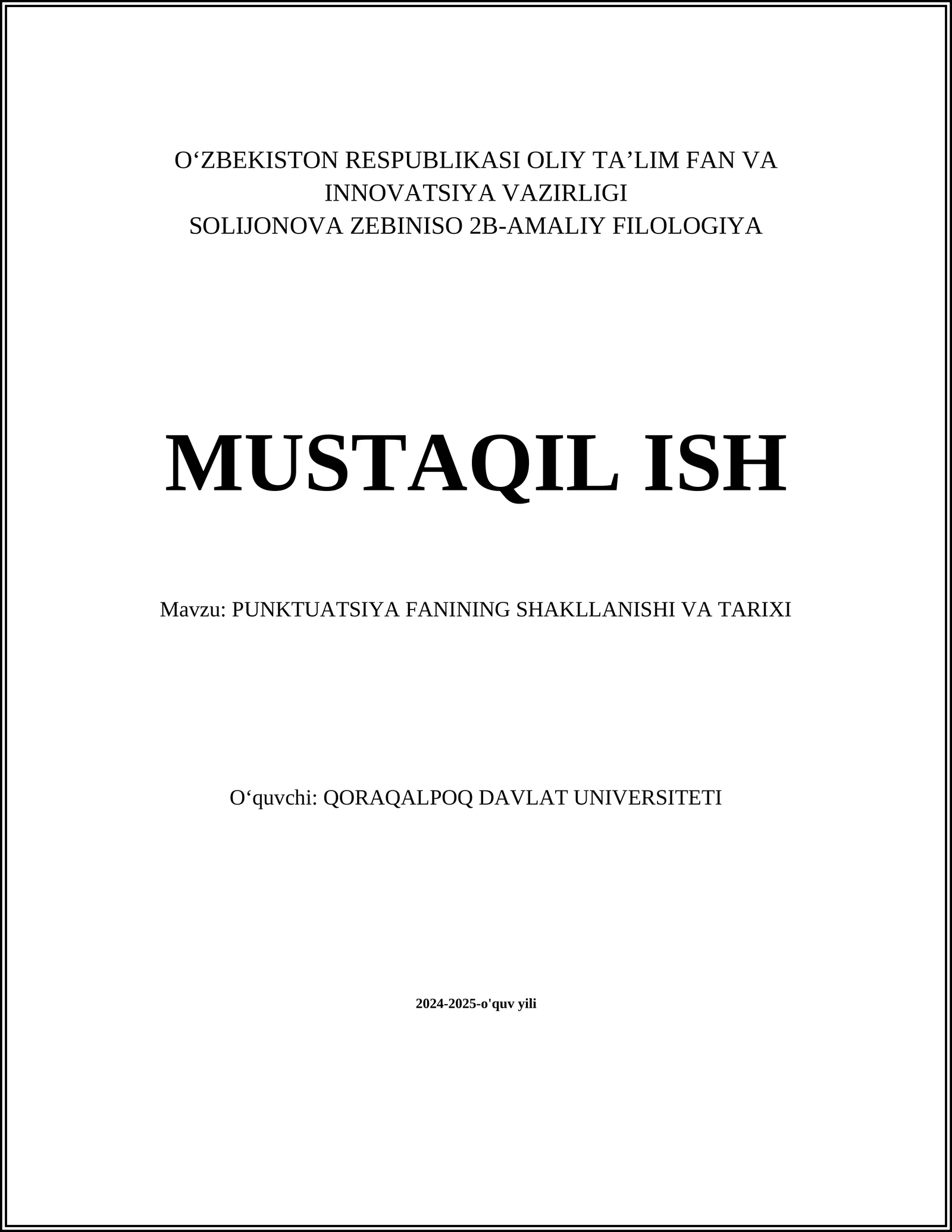 SOLIJONOVA ZEBINISO 2B-AMALIY FILOLOGIYA