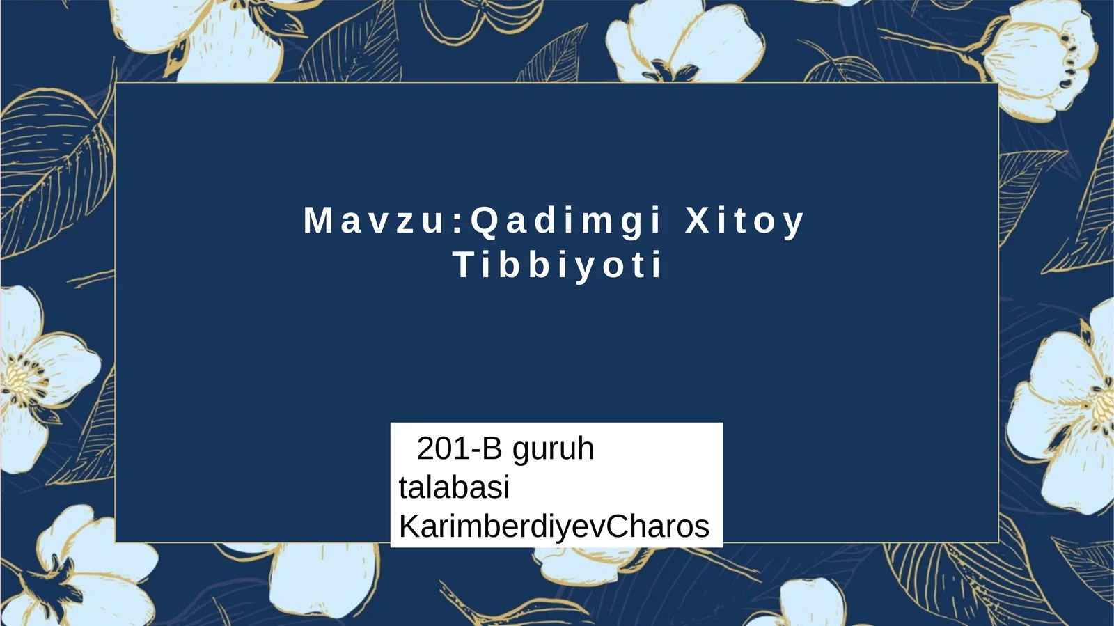 Qadimgi Xitoy Tibbiyoti