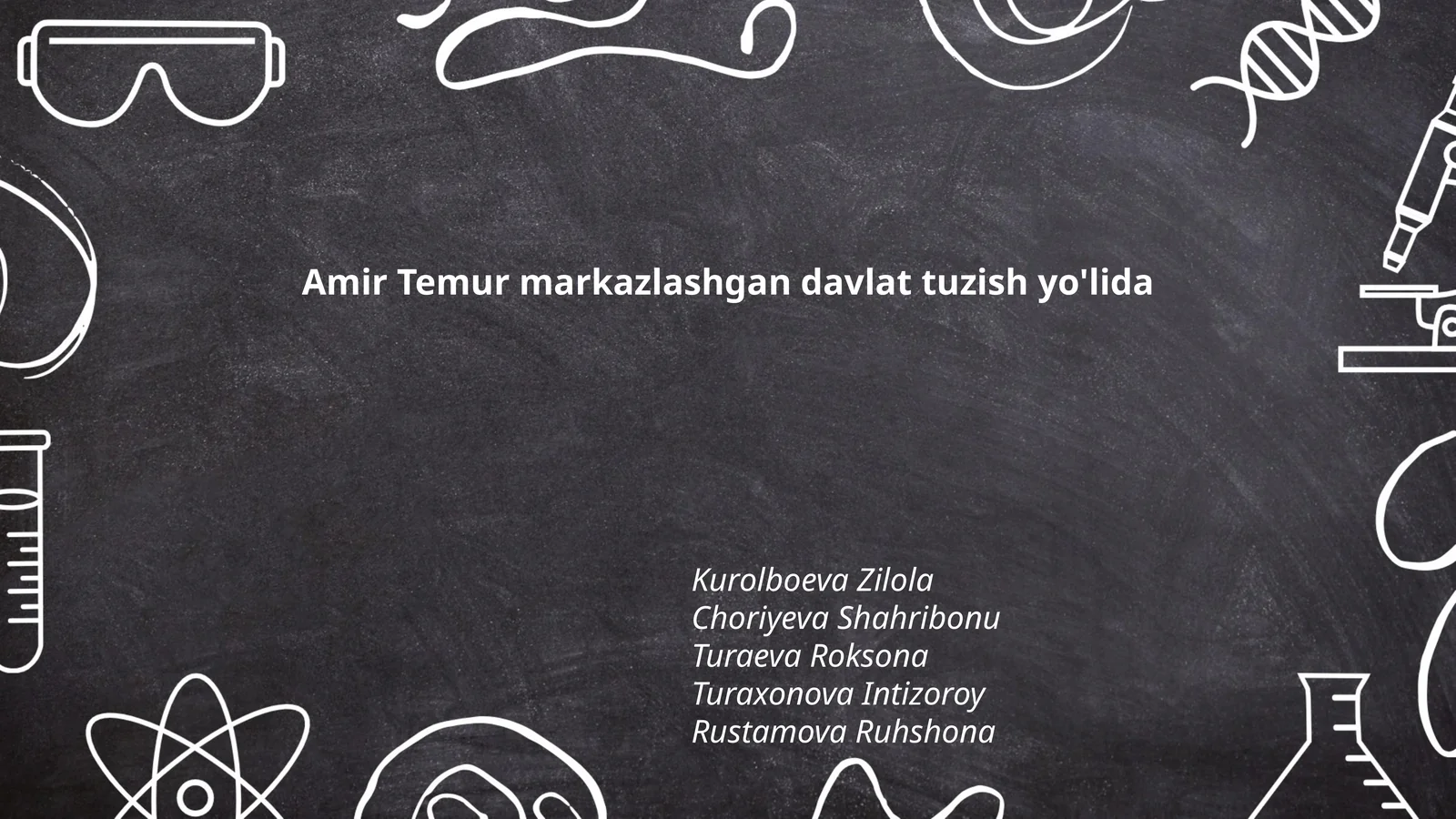 Amir Temur markazlashgan davlat tuzish yo'lida