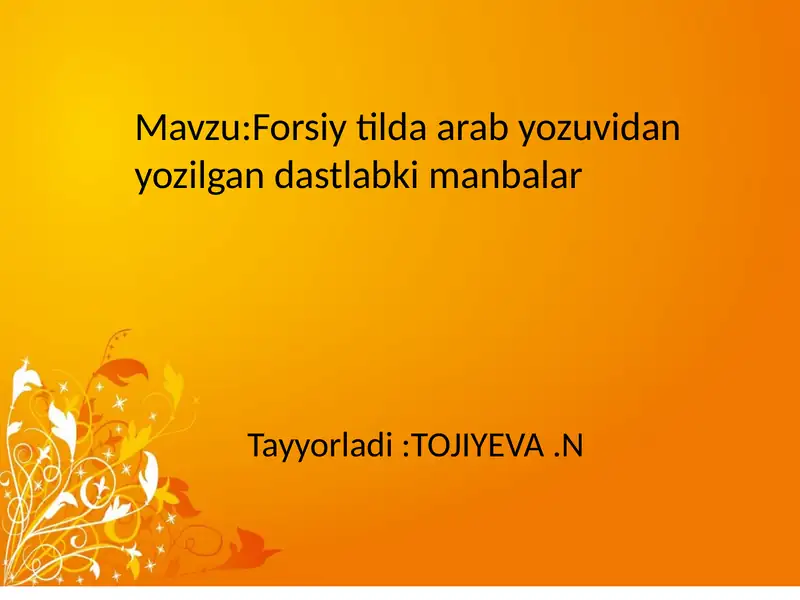 Sharq qo’lyozmalari xazinalari