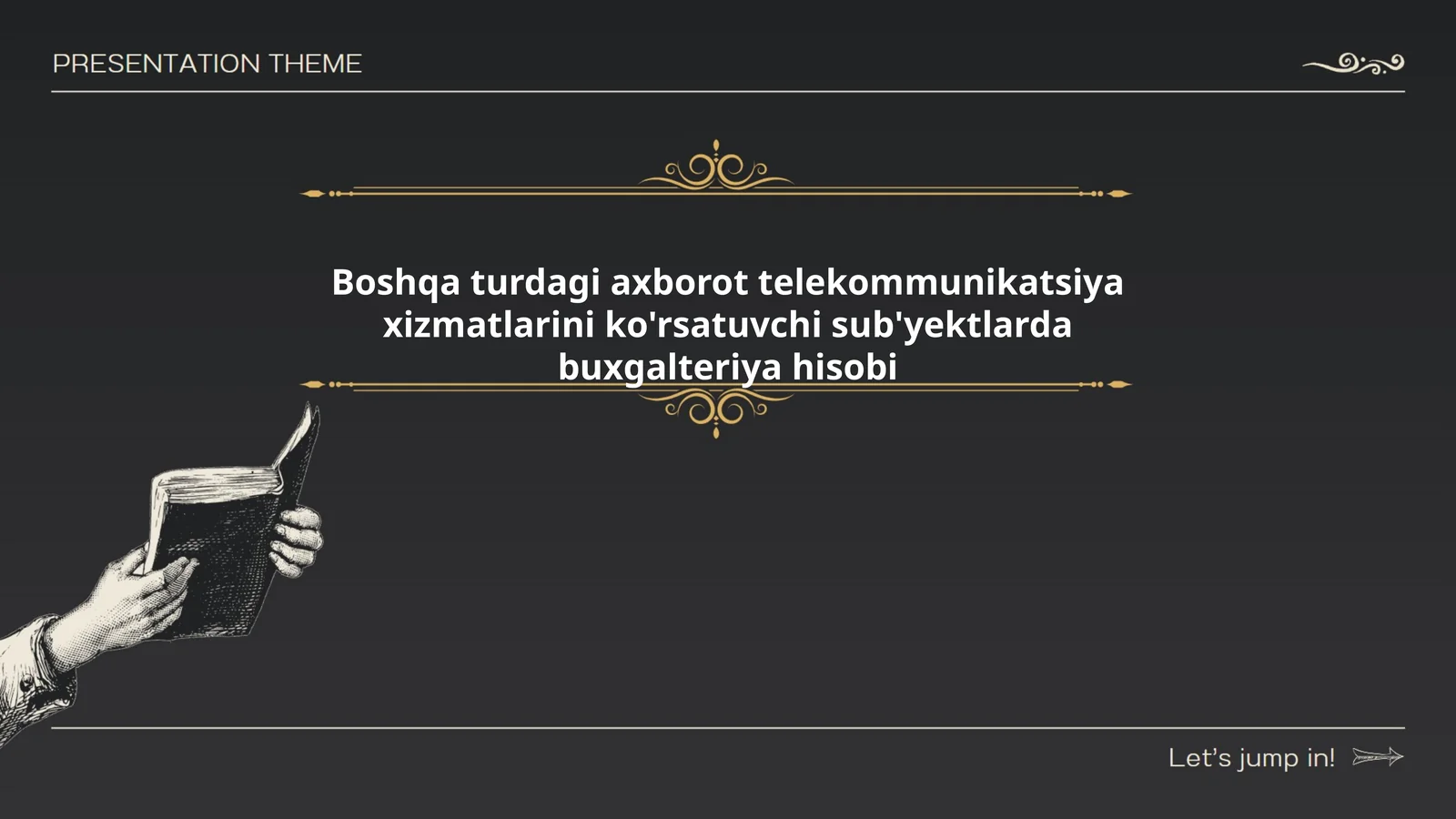 Boshqa turdagi axborot telekommunikatsiya xizmatlarini ko'rsatuvchi sub'yektlarda buxgalteriya hisobi