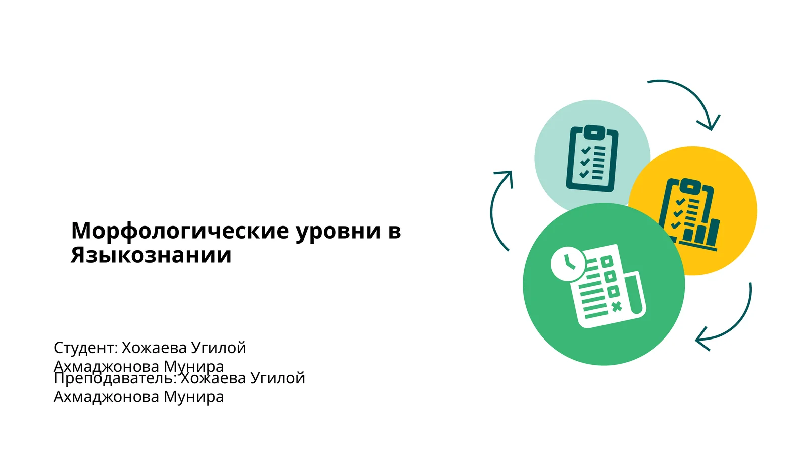 Морфологические уровни в Языкознании