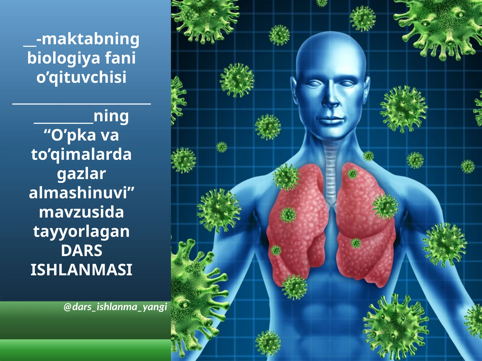 O'pkalarda gazlar almashtirish