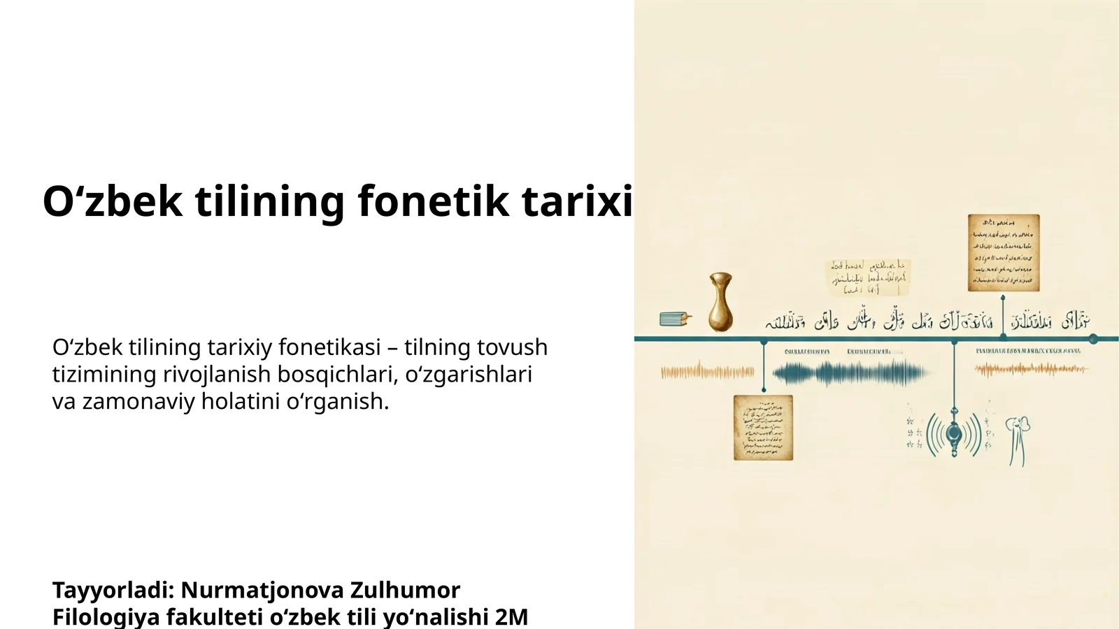 Oʻzbek tilining fonetik tarixi