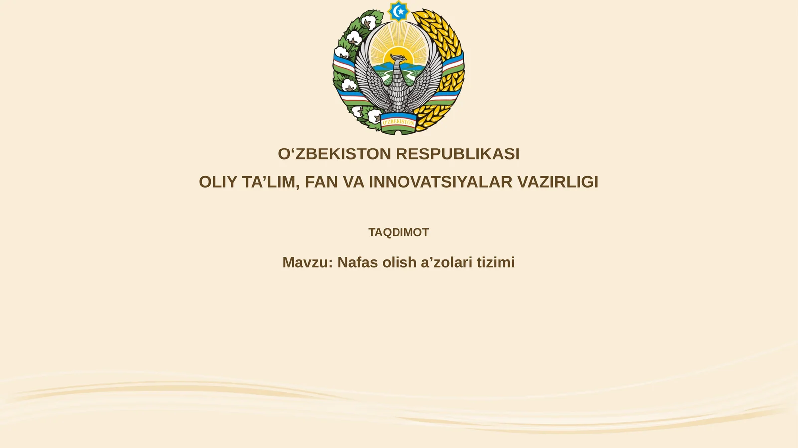 Nafas olish tizimi
