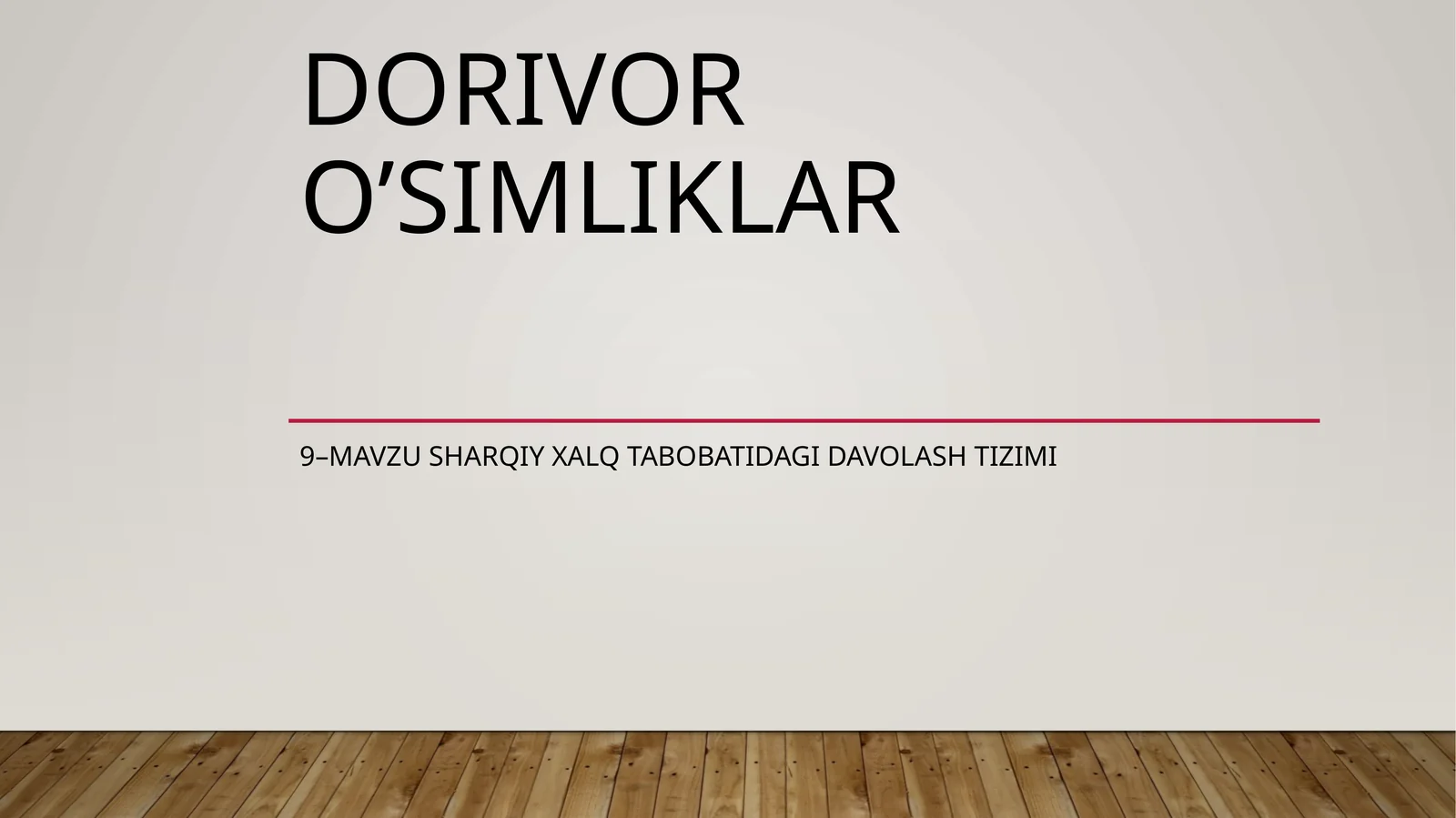 Sharqiy xalq tabobatidagi davolash tizimi