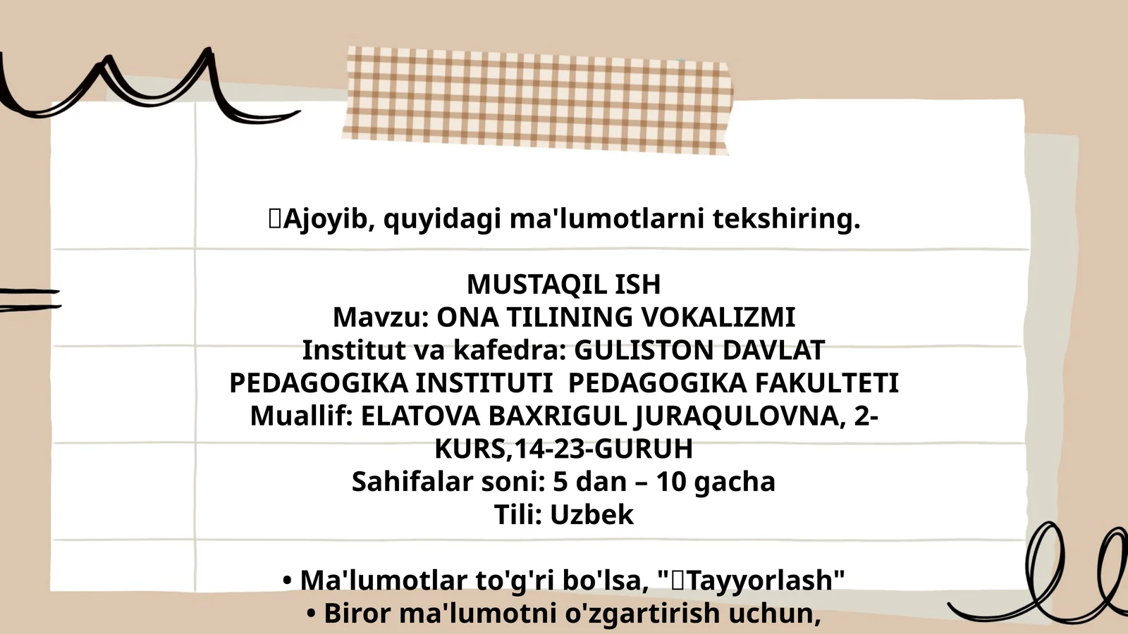 ONA TILINING VOKALIZMI