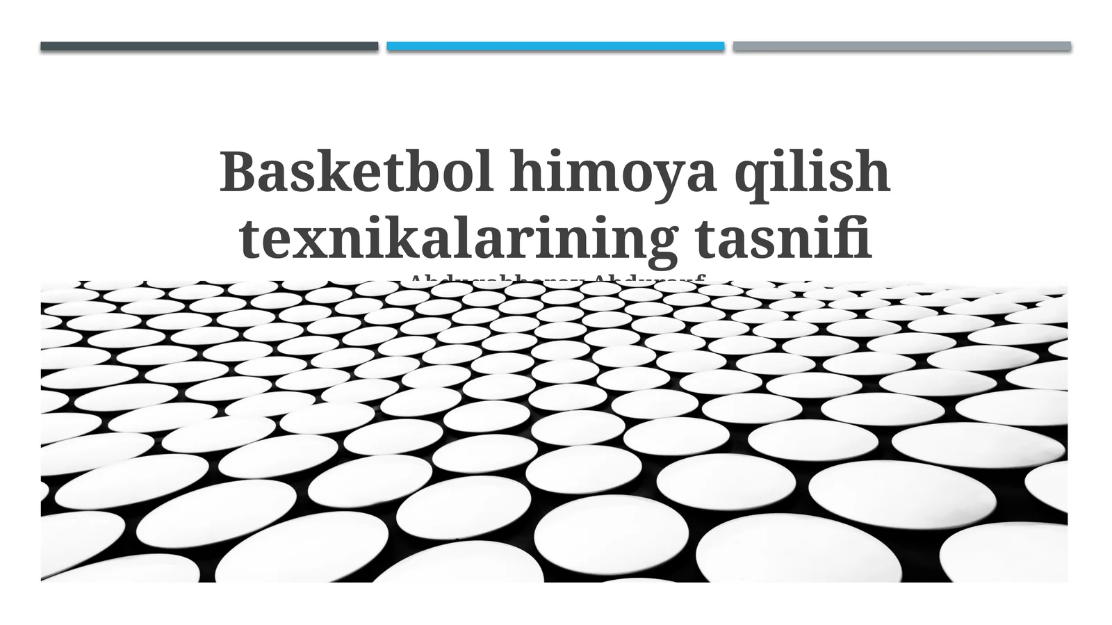 Basketbol himoya qilish texnikalarining tasnifi
